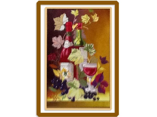 Kit embroidery cross Wine