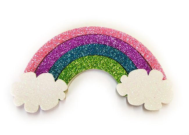 Decorative product Rainbow, 11 cm, 20 pcs in a pack.