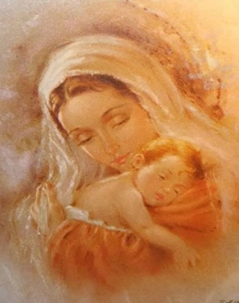 Madonna 30 * 40 cm. A set for creativity with rhinestones on a stretcher