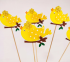 Decorative item Topper Bird, yellow