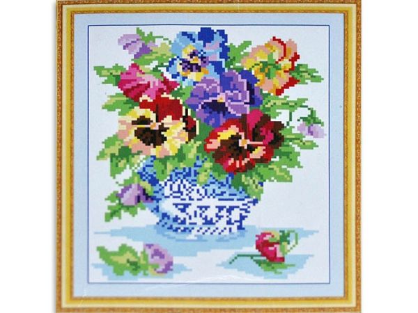 Kit embroidery cross Favorite flowers