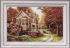 Set for embroidery, 76 * 51 cm. House in the autumn park