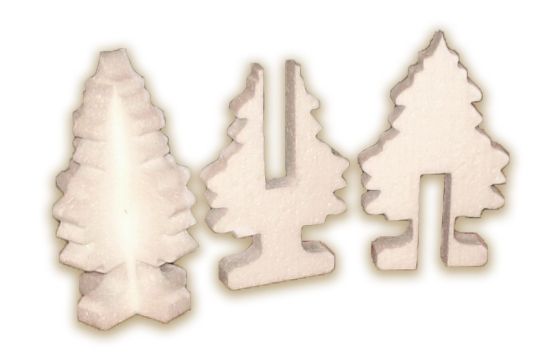 Виріб із пінопласту "Ялинка 3D" 15 см