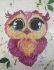 Set for creativity with rhinestones on cardboard 5D Owlet 21 * 25 cm
