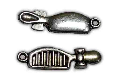Accessories metal Comb, silver