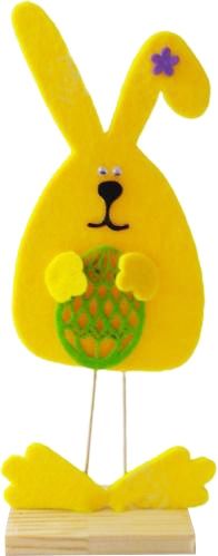 Декоративний виріб  "Кролик" 25см (жовтий)