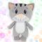 Malech Cat, 25 cm. The toy is soft-stuffed