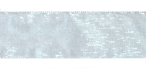 Стрічка з органзи, сіра, ширина 2 см; 45,7 м в рул. (D526,59)