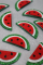 Decorative felt product Watermelon, 4.5 cm, 30 pcs / pack