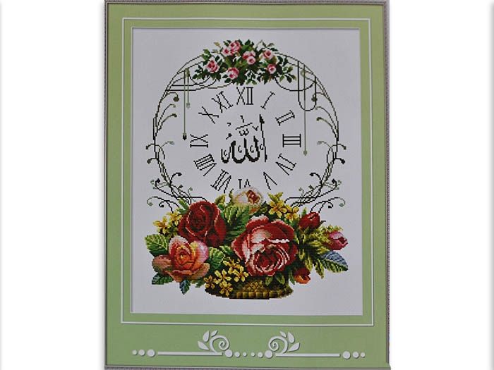 Набір для вишив. "Годинник "Кошик з трояндами" 59*48 см (Y70248)