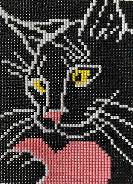 Set for creativity with rhinestones (sticker) Kitten 19 * 14 cm