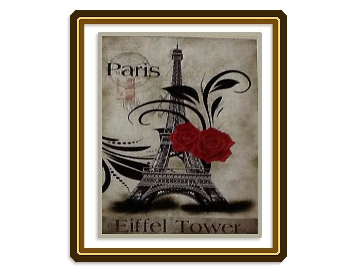 Kit embroidery cross Paris