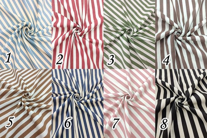 Cotton fabric Wide stripe