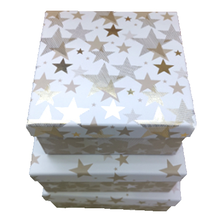 Set of gift boxes Star, 3 pcs. in a pack.