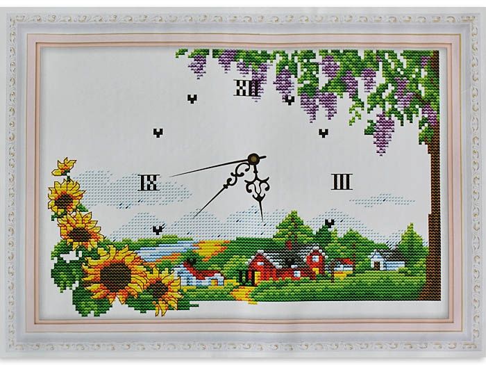 Набір для вишив. "Годинник "Рідний край" 36х27 (8087)
