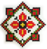 Ornament 9*9 cm (sticker). Set for creativity with rhinestones