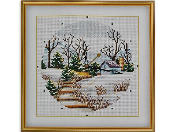 Kit embroidery cross Watch Winter steps