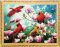 Набір зі стразами на підрамнику, з принт. рамою "Птахи та магнолії" 40*50 см (GA73254)