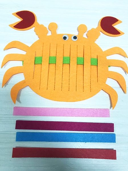 Set for development of felt Crab 20 * 24 cm