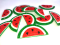 Decorative felt product Watermelon, 4.5 cm, 30 pcs / pack
