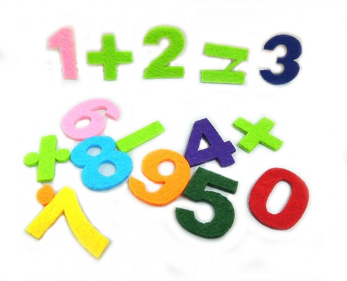 Decor of felt Set Mathematics 3.5 cm