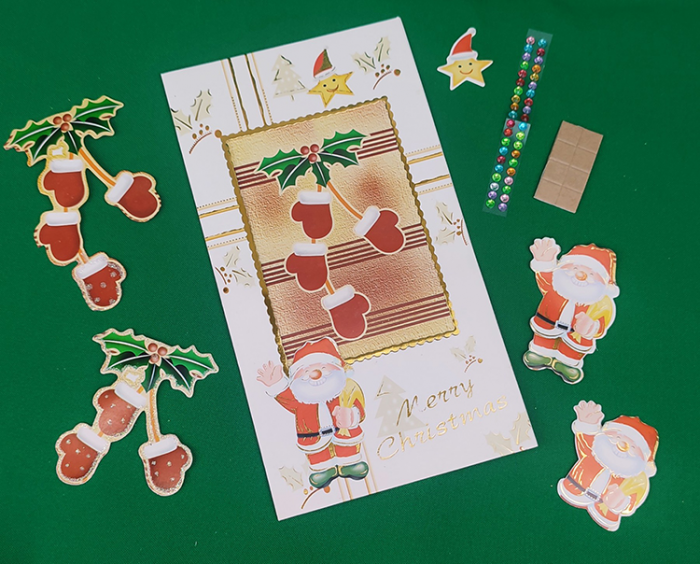 DIY Rhinestone Kit (3D Card with Envelope), 11.5*21 cm/NR