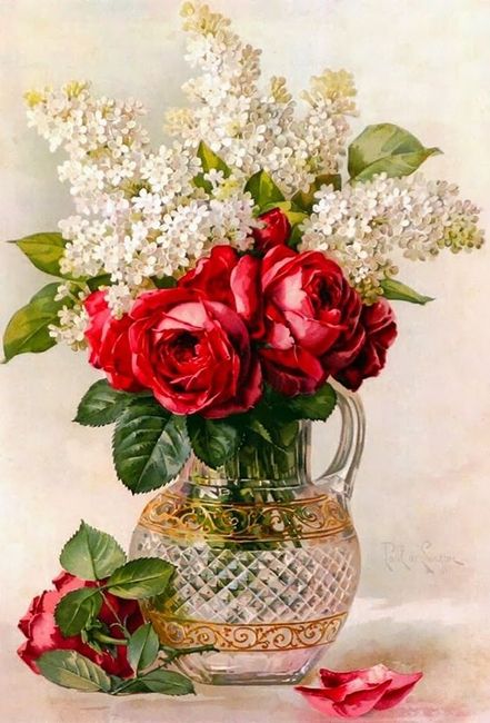 Tenderness and passion, 20*30 cm. Set for creativity with rhinestones on a stretcher