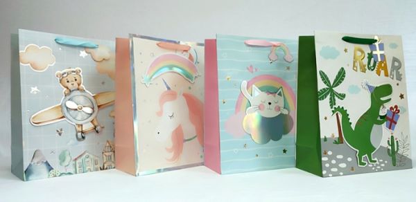 Пакет 30*39*14 cm паперовий "Дитячі мрії" 12шт в пак