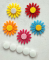 Decorative product with Velcro Daisies, 5 pcs per pack.