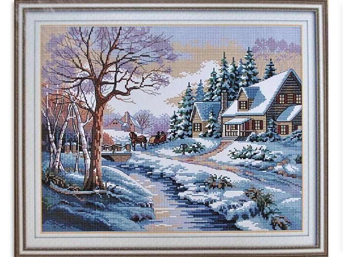 Набір для вишив. "Зимова дорога" 57*46 см (F025)