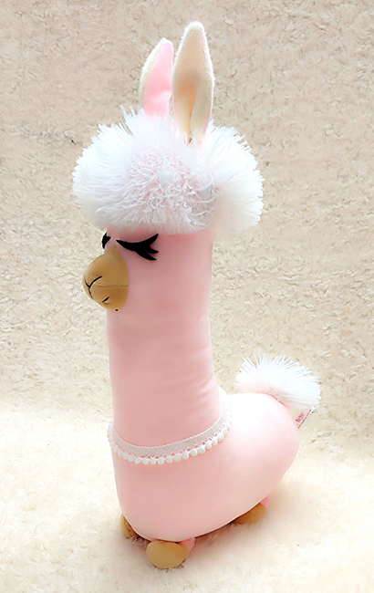 Textile souvenir Pillow-hugger Llama, powder, 47 cm