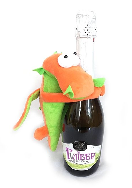 Textile souvenir Dragon on a bottle Clamp, 27 cm