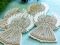 Decorative product White angel, 13 cm, silver, 4 pcs in a pack.