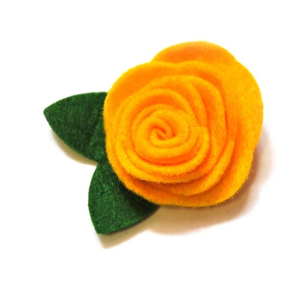 Decor for the felt Troyanda, Zhovta, etc. 4 cm, 20 pcs / yup