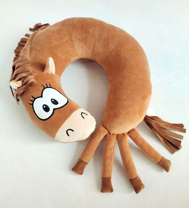 Horse travel pillow, 32 cm