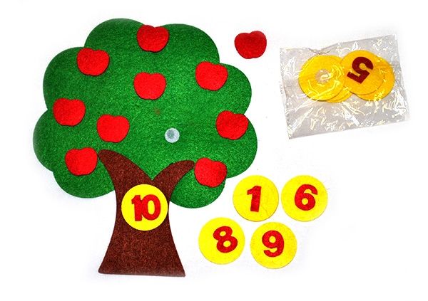 Set for development from felt Wood 24 * 22 cm