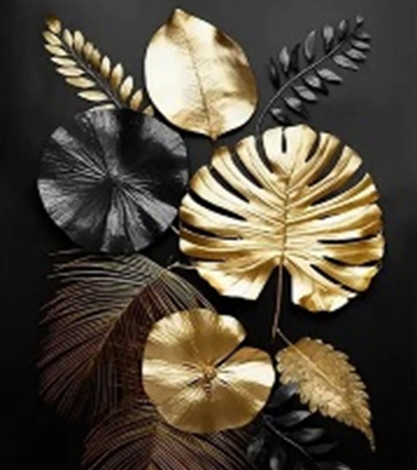Golden composition. 40*50 cm. Set for creativity with rhinestones on a stretcher