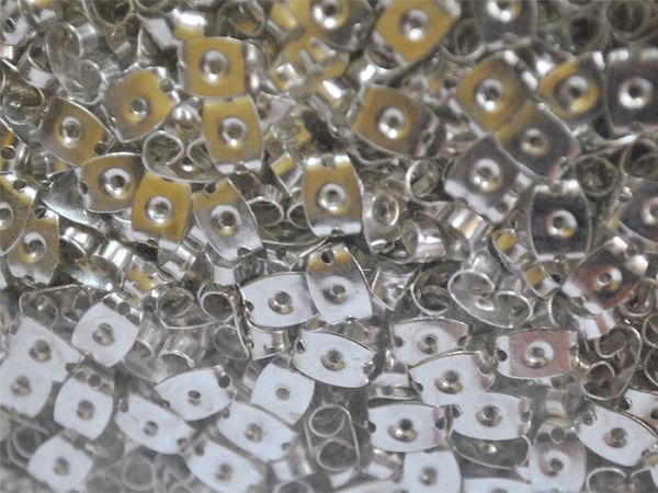 Accessories metal Clasp for earrings silver