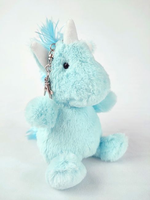 Textile souvenir Unicorn blue, 14cm