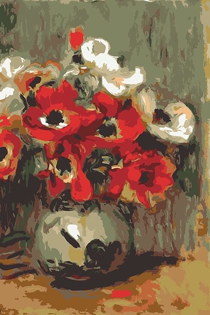 Набір для творчості картина за номерами "Анемони" Худ. Pierre-Auguste Renoirr 20*30 см(У)
