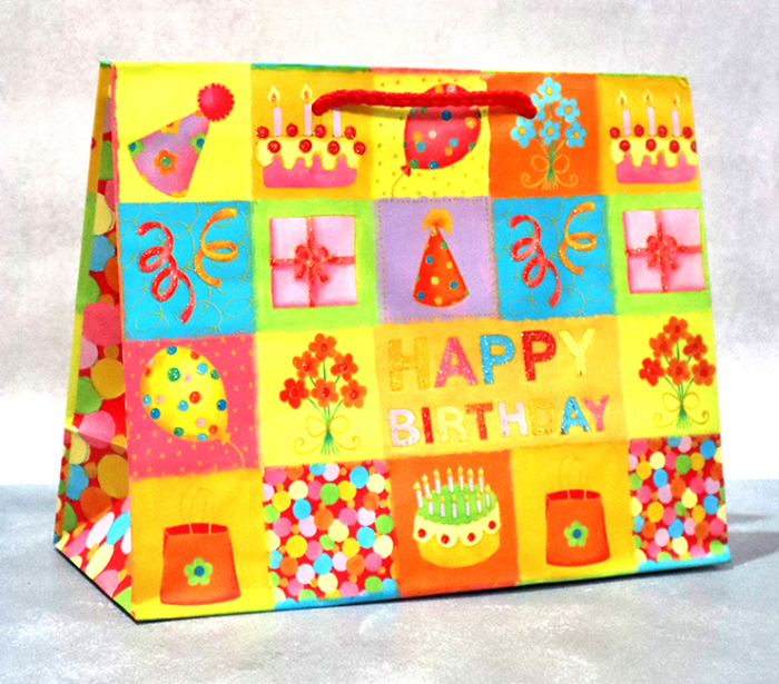 Пакет 24*19 Happy Birthday шт/пак