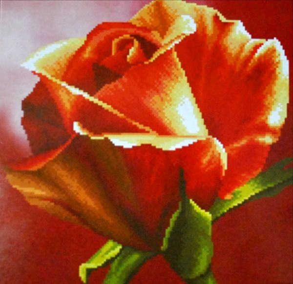 Set d/5D embroidery rose Red 41*41