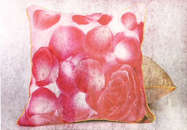 Set for embroidery 5D Pillow Rose petals. 50 * 50 cm