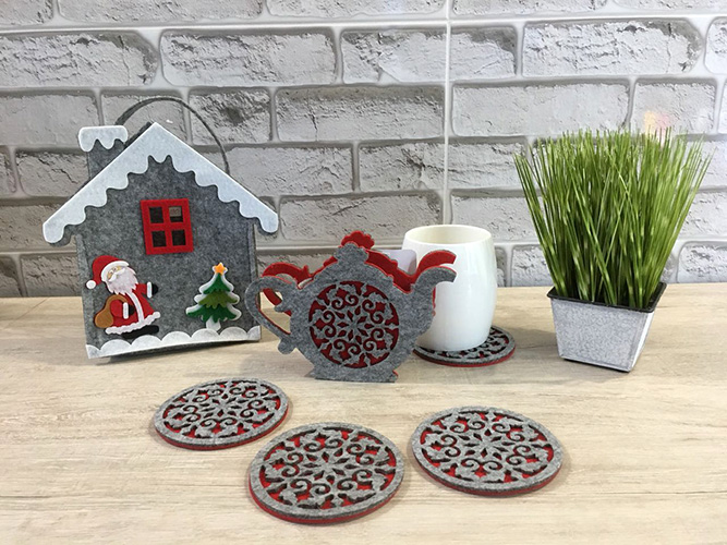 Set of stands Tea traditions, 4 pieces, 18 cm