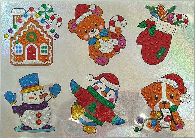 Happy New Year, set with rhinestones