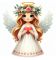 Angel of a loving heart, 11*10 cm. Set with rhinestones sticker