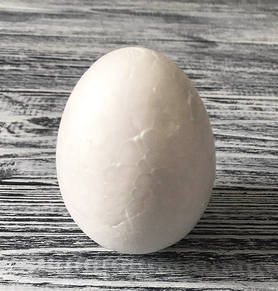 Styrofoam Egg 6 cm, 20 pcs. in up.
