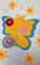 Decorative product made of felt Development kit Butterfly/U, 22,5/18cm