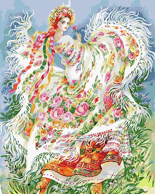 Ukrainochka. Nadia Starovoytova. 40*50 cm. Set for creativity picture by numbers