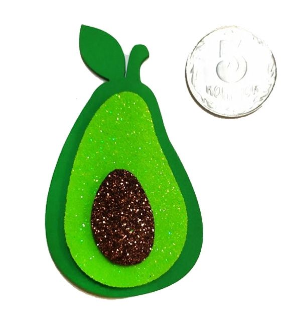 Decorative product Avocado, 7 cm, 3 pcs in a pack.